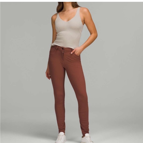 Lululemon Women’s City Sleek Slim Fit HR Pant in Terracotta- Size 24 - Picture 1 of 8